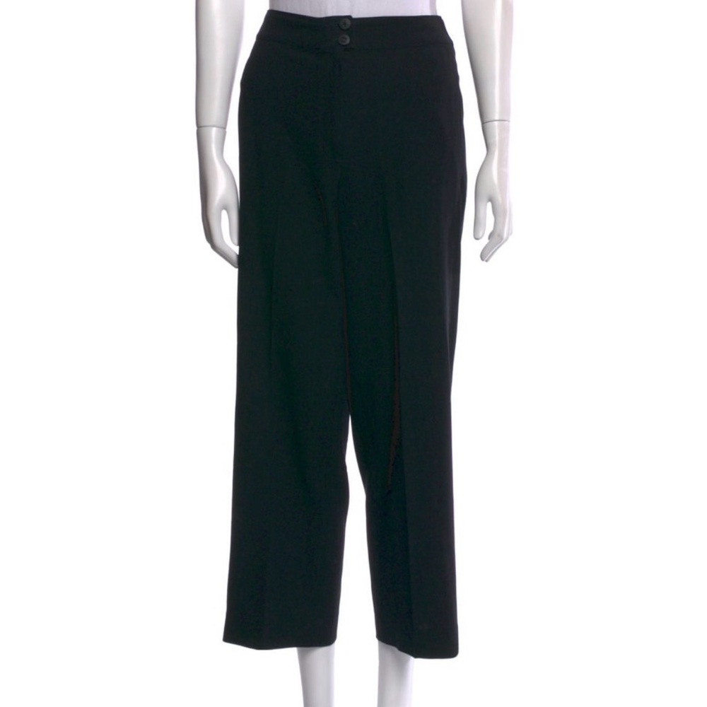 Vintage Chanel Boutique 1998 Black High-Rise Wide Leg Pants